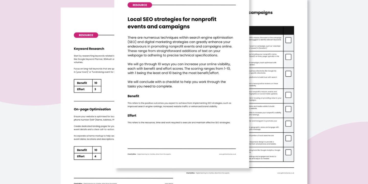 A view of a document about SEO strategies