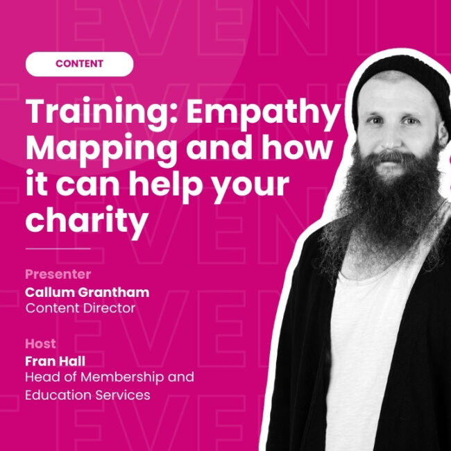 A man hosting a training session