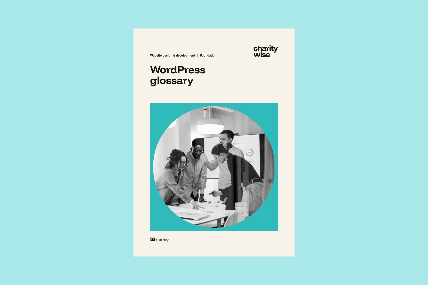 cover for a wordpress glossary