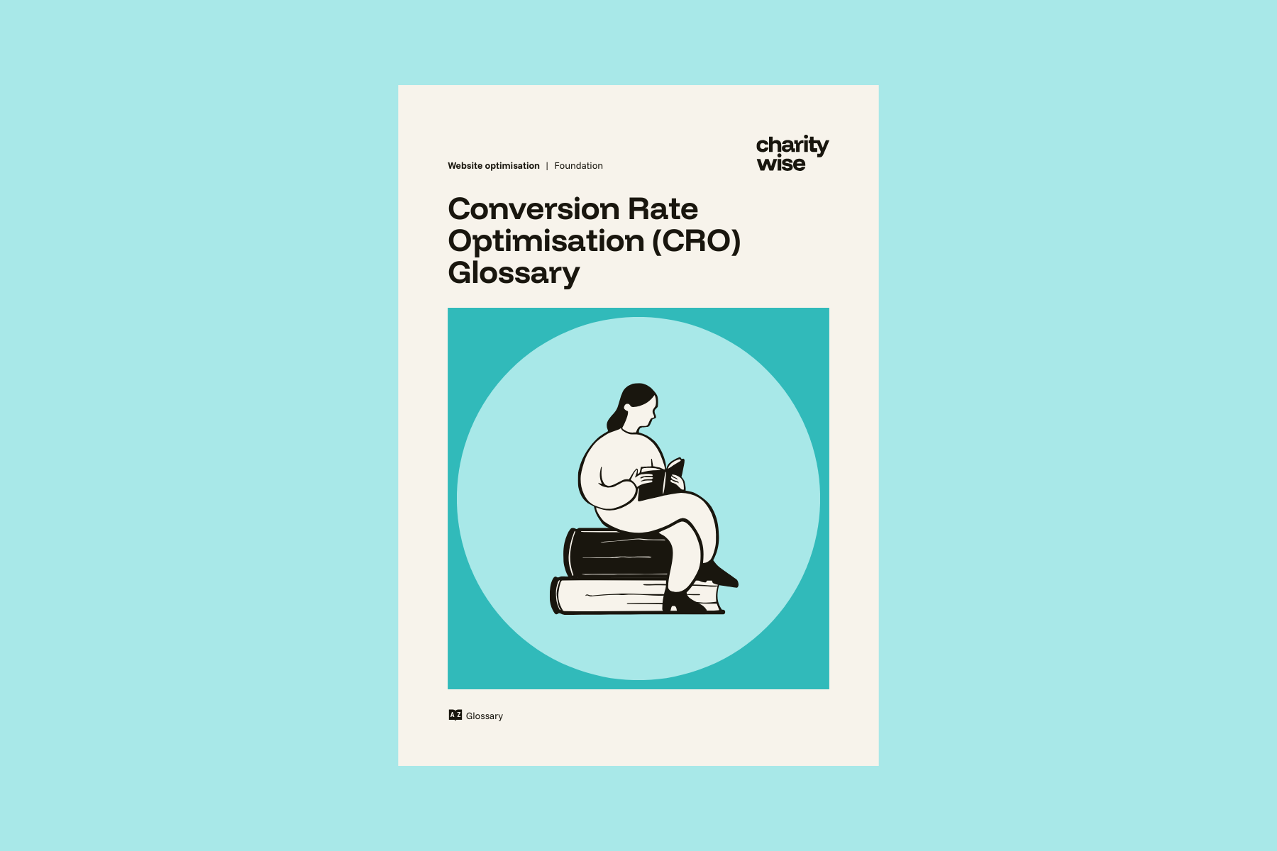 document cover for a conversion rate optimsation glossary