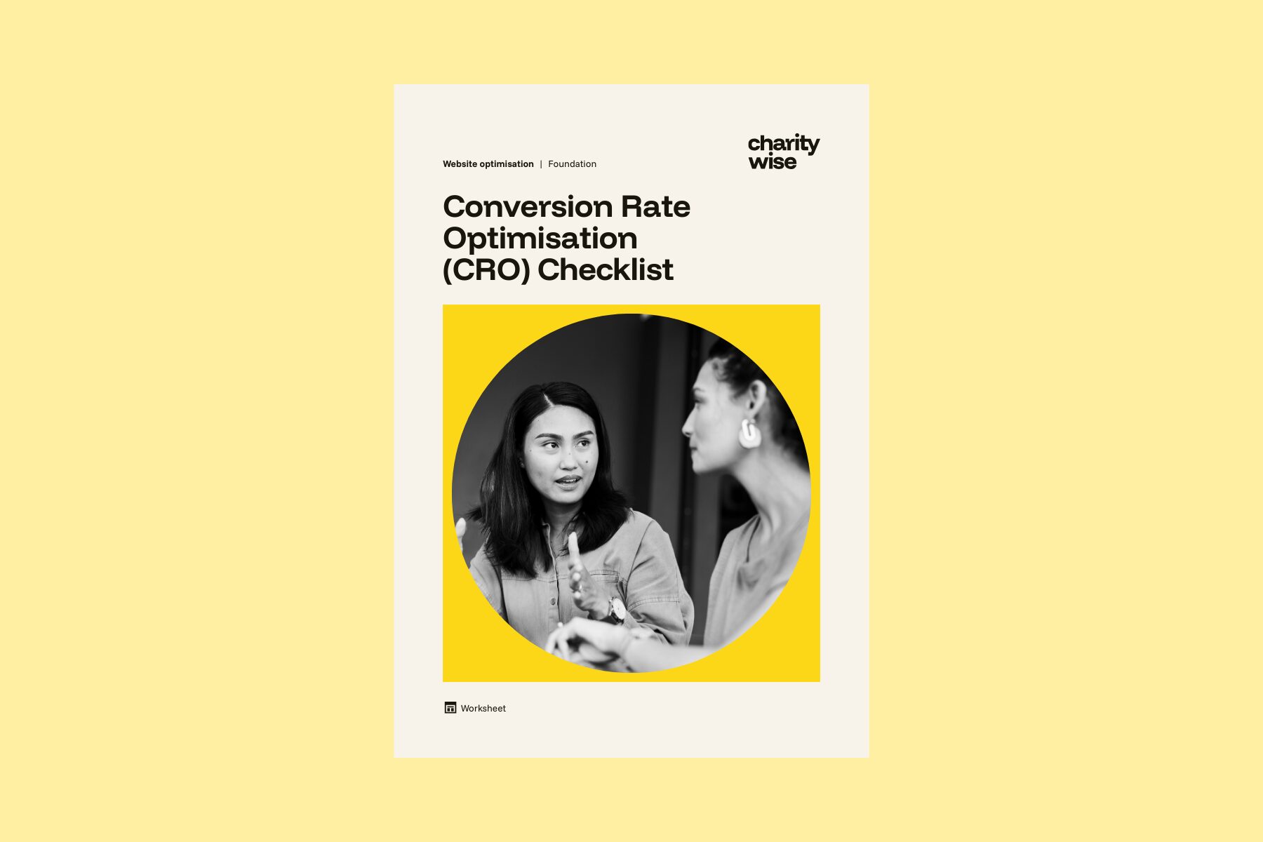 front cover of a training document