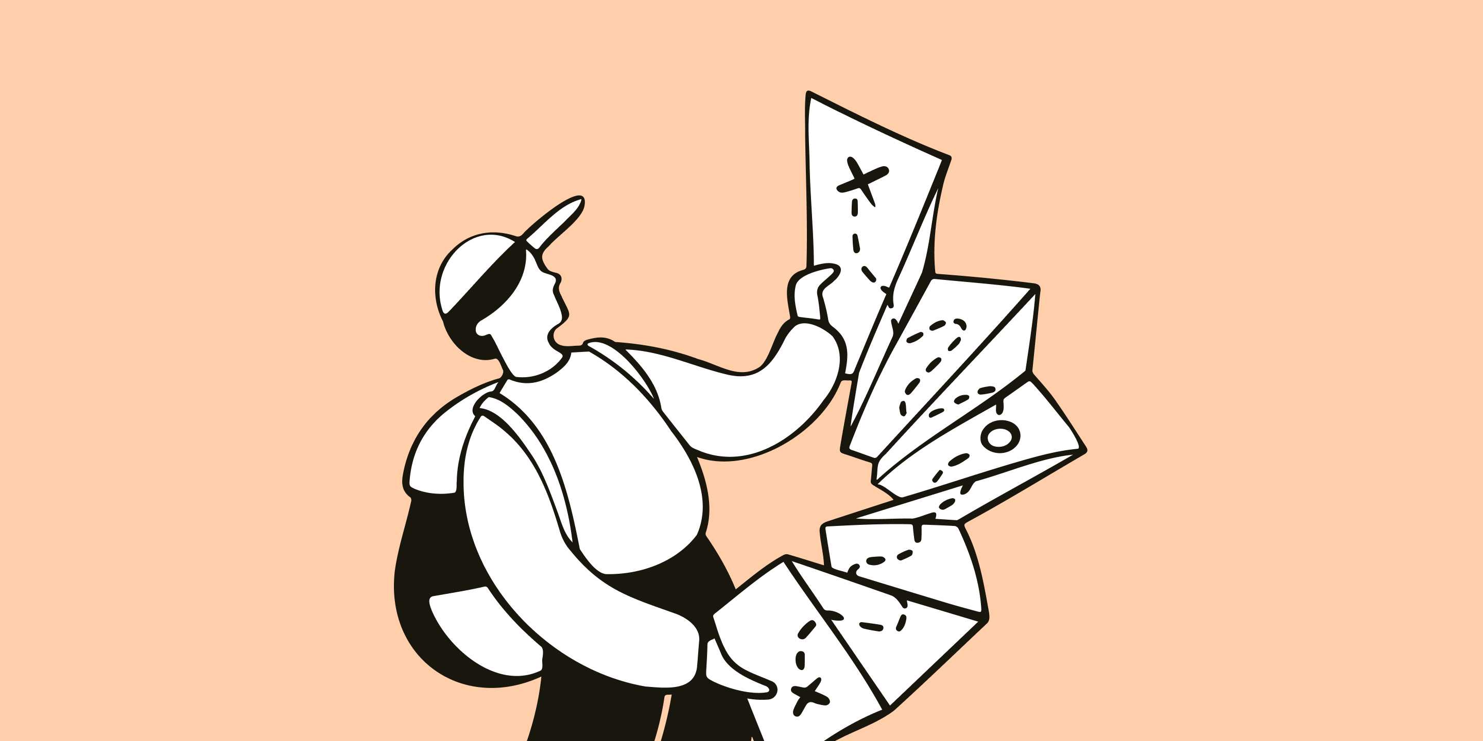 A person navigating using a map, illustrating how customer journey mapping helps charities chart every step of a supporter or beneficiary's experience.
