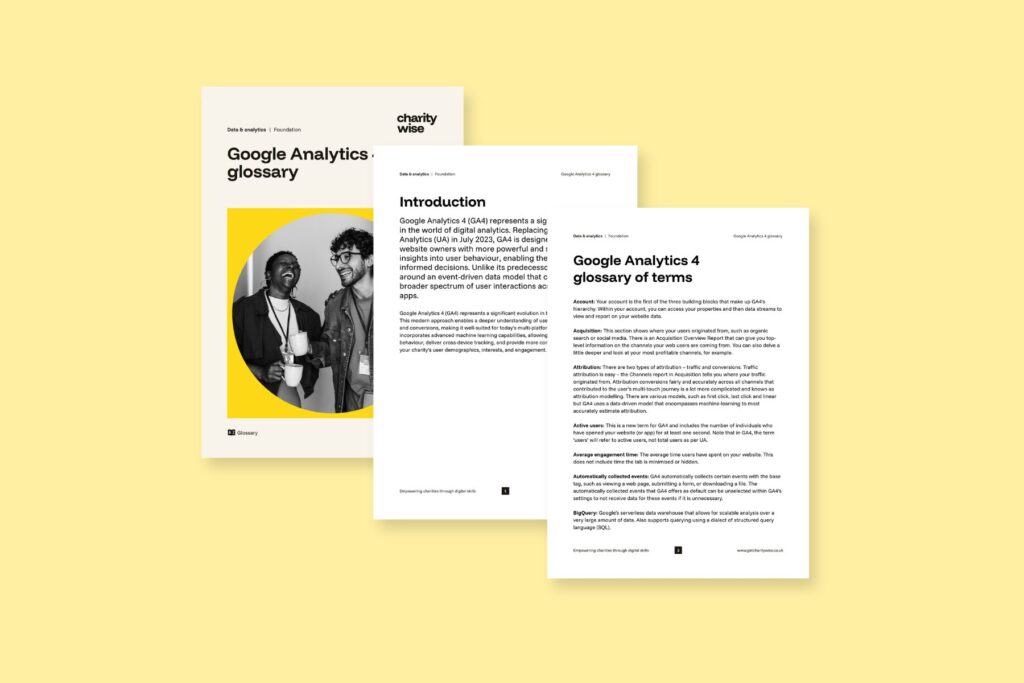 Google Analytics 4 Glossary cover image