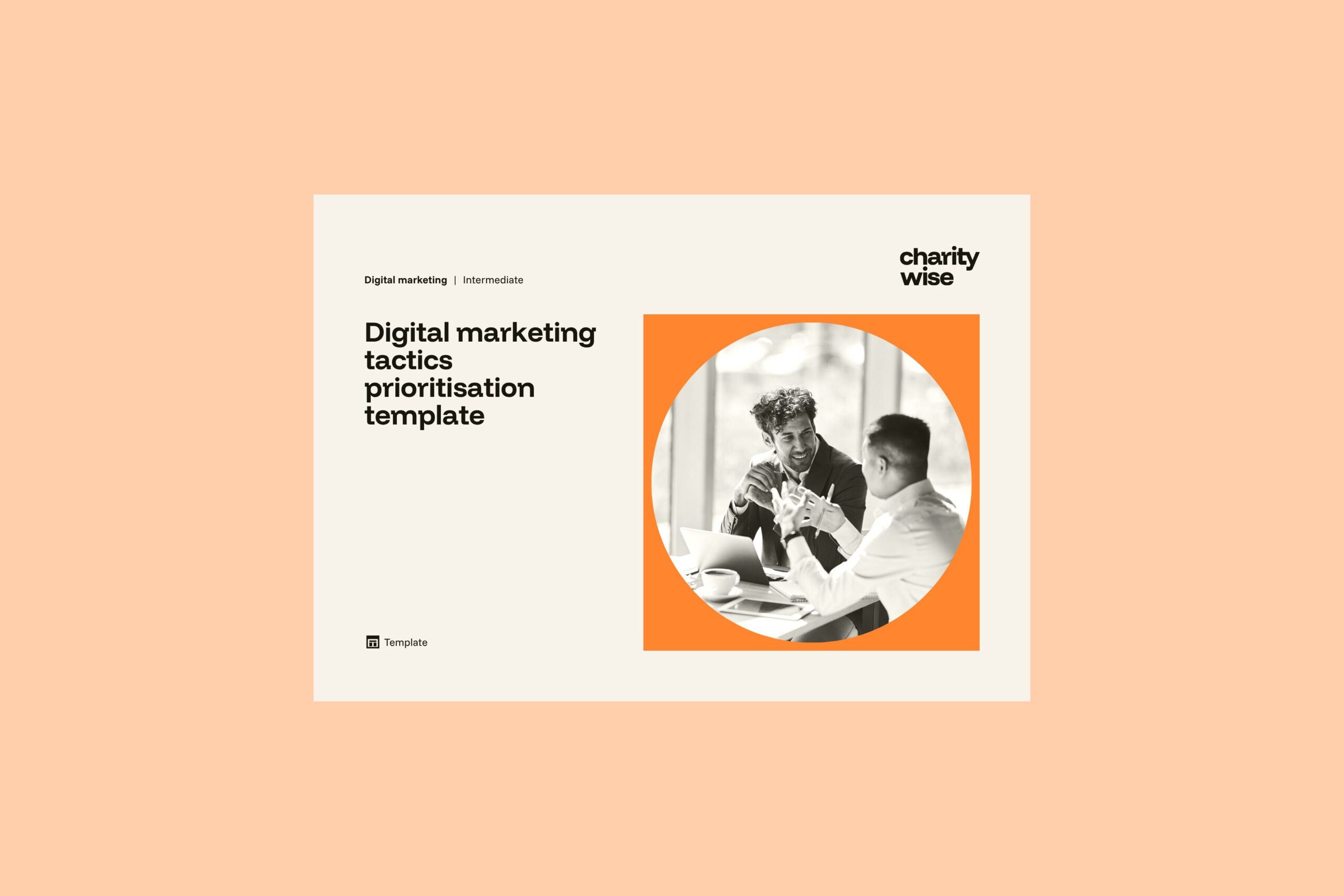 Marketing tactics prioritisation template – downloadable resource cover