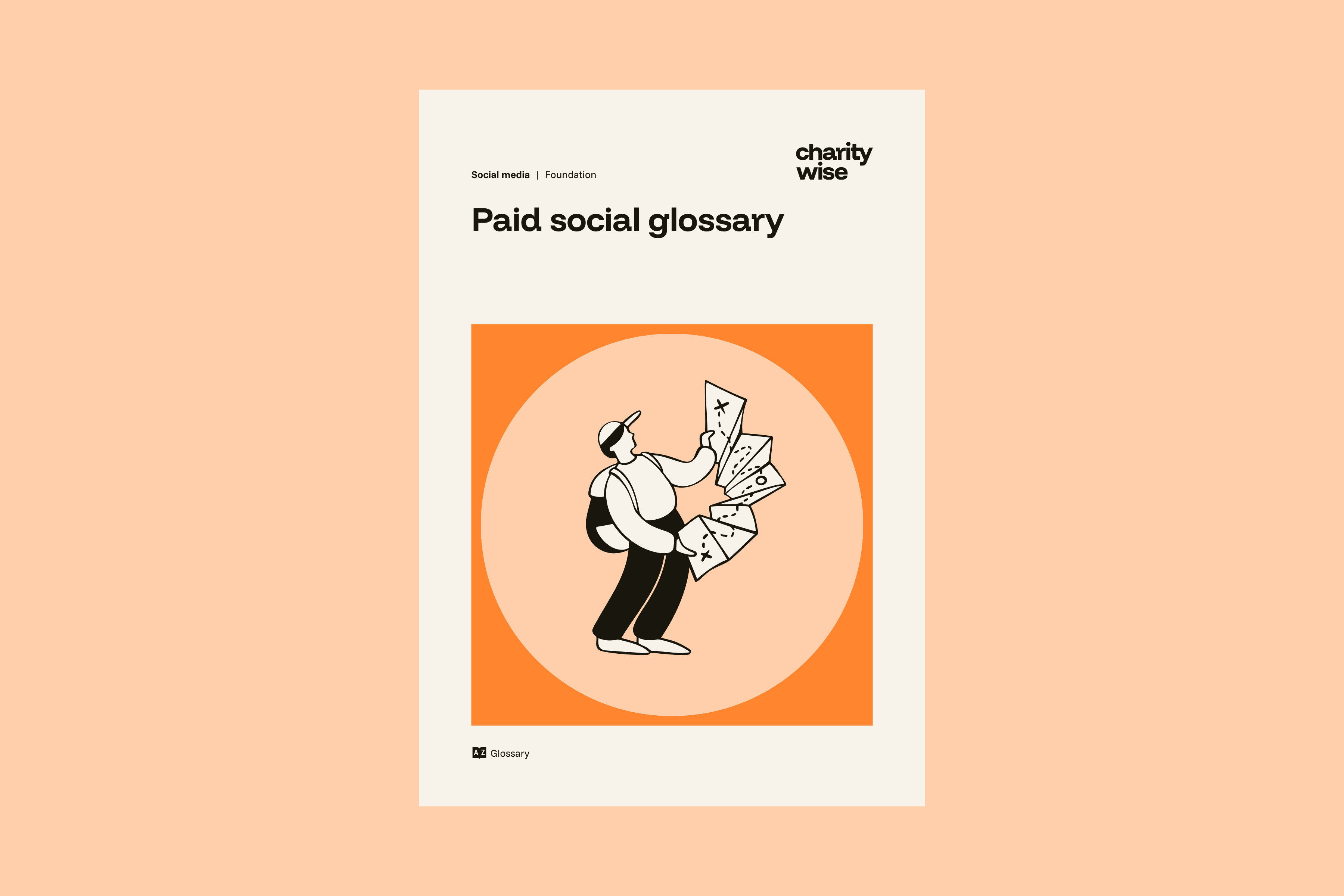 Paid social glossary – downloadable guide cover