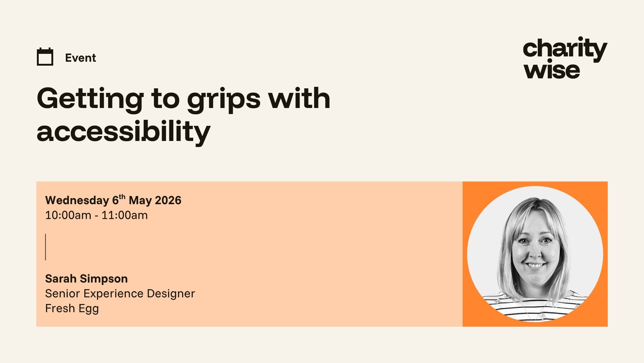 Accessibility event information as cover image